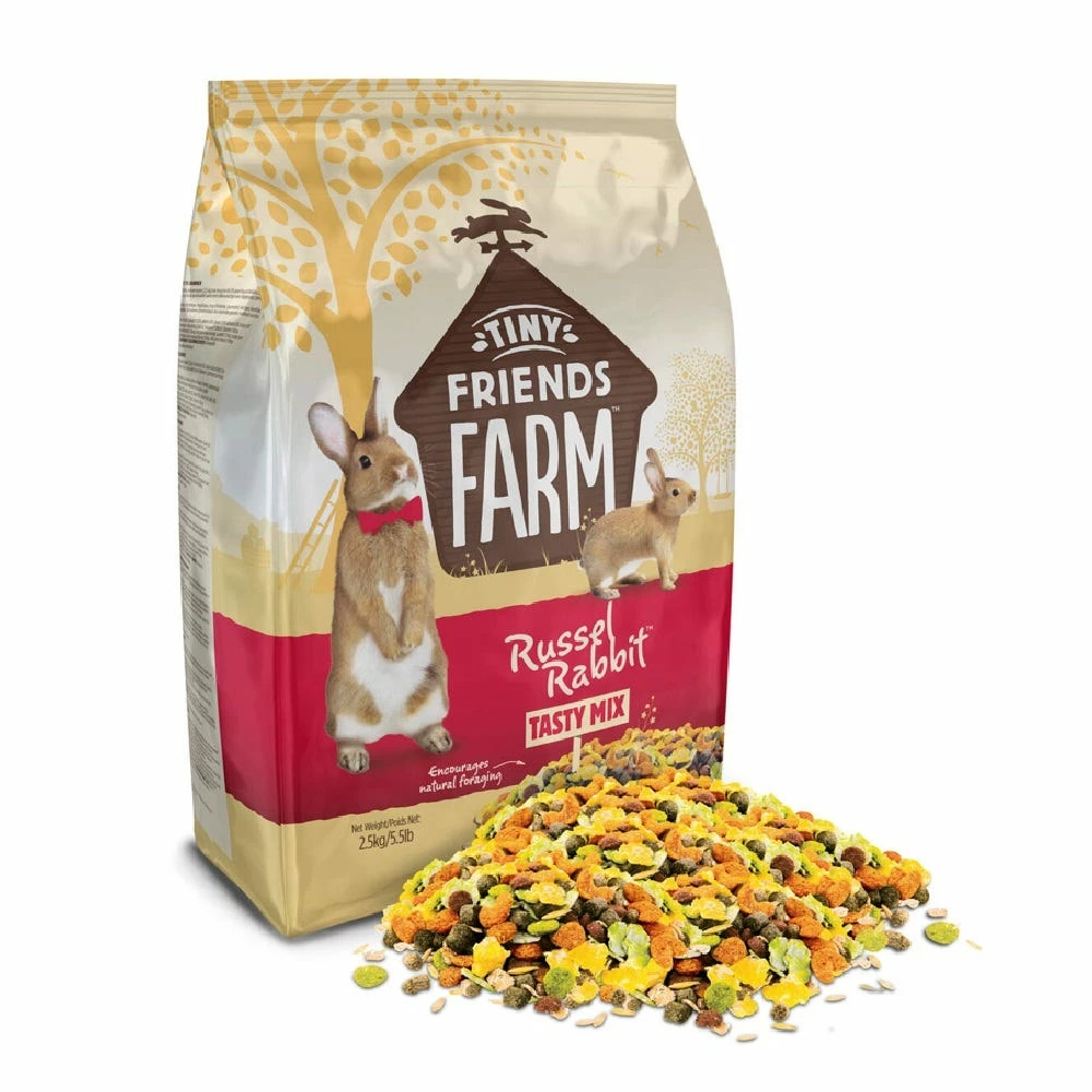 Tiny Friends Farm Russel Rabbit Tasty Mix, 5.5 lb. Bag - Rabbit Feed 4 Tiny Friends Farm Russel Rabbit Tasty Mix, 5.5 lb. Bag - Rabbit Feed - Image 2