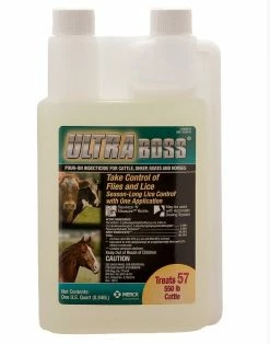 Merck Ultra Boss Pour On 32 oz - 019474 - Livestock Health