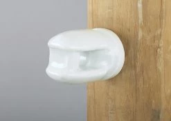 Dare Heavy Duty Porcelain Insulator with lag 2799-25 - Electric Fencing