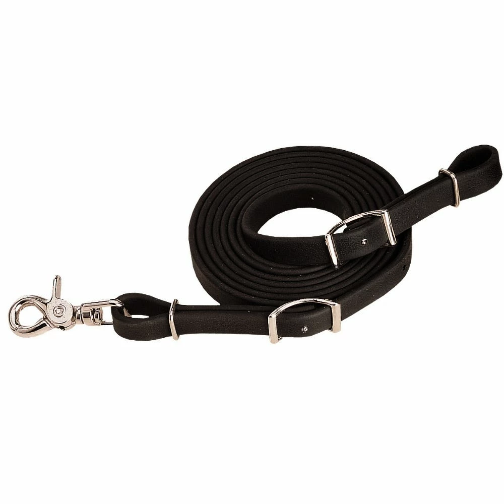Weaver Leather Brahma Webb Roper Rein - Black - 5/8 Inch x 8 Foot - 35-2035-BK - Leather Reins 3 Weaver Leather Brahma Webb Roper Rein - Black - 5/8 Inch x 8 Foot - 35-2035-BK - Leather Reins