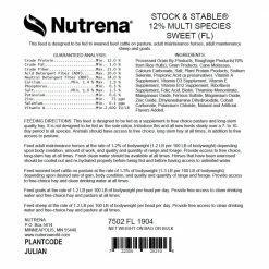 Nutrena Stock & Stable 12% Multi-Species Textured Sweet Feed, 50 lb. Feed - Horse Feed -Livestock Online Store 1ec5852345b40af5ae719edb99811469fff01abb 60660176