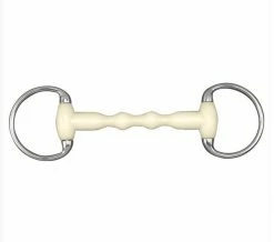 Happy Mouth Round Ring Eggbutt w/ Shaped Mullen Mouth 452206SS - Horse Equipment