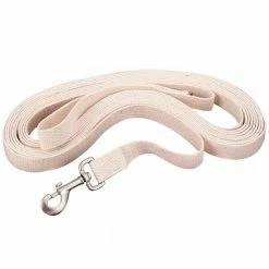 Weaver Leather Flat Cotton Lunge Line - 1 Inch x 30 Foot with Snap - 35-4011 - Leads, Lunge Lines & Whips