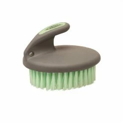 Weaver Leather Palm-Held Face Brush with Soft Bristles Mint/Gray 65-2060-C1 - Horse Equipment