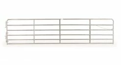 Tarter 18' Galvanized 6 Bar Extra Heavy Duty Bull Gate - 2GVG18 - Panels & Gates