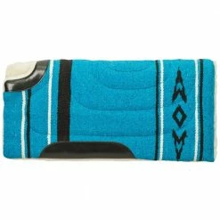Weaver Leather fleece Lined Acrylic Cut Back Saddle Pad - Blue - 35-1664-P1 - Saddle Pads