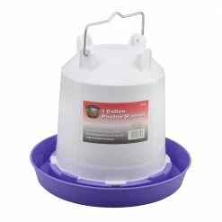 Various Brands 1 Gallon Poultry Waterer, Purple - 66312 - Small Animal Equipment