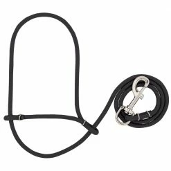 Weaver Leather Livestock Rope Sheep Halter 1/4 Inch Diameter Black - 35-7847-S1 - Sheep Halters & Accessories