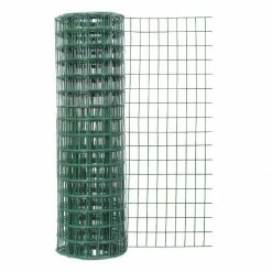 Garden Craft 24" x 50' Green Vinyl Fence with 2" x 3" Openings - 022450 - Fence and Wire