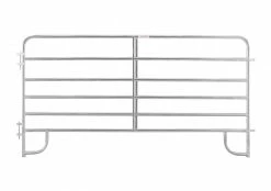 Tarter 10' Galvanized 6 Bar Corral Panel - 6GC10 - Corrals & Panels