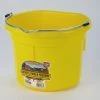 Various Brands Flat Back 8 Quart Yellow Bucket - Buckets