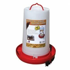 Farm Innovators 3 Gallon Plastic Heated Poultry Fountain - HPF-100 - Livestock Supplies