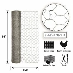 Garden Craft 36" x 150' Chicken Wire with 1" Openings - 163615 - Fence and Wire -Livestock Online Store 4c23e2dd304dca982606f827dda84e9221f027d3 163615 feature