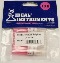 Ideal Instruments 18 gauge x 3/4" Polypropylene Hub Needle - 5 Pack 9341 - Livestock Health -Livestock Online Store 5d5ff53a9b699203660a4b0af2dcd8b1295f6028 ideal instruments 18 gauge x 3 4 in polypropylene hub needle 5 pack 9341