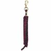 Weaver Leather Poly Lead Rope with a Solid Brass 225 Snap - Black/Purple/Raspberry - 35-2100-K10 - Leads, Lunge Lines & Whips -Livestock Online Store 5de6e9a7045d8da10443dd59876dce0d6df1c7f4 67505726 67505726 image 35 2100 k10