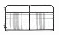 Tarter 8' 2" x 4" Wire Filled Gate, Black - WFGBL8 - Gates & Corrals