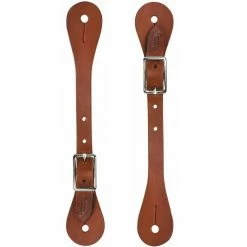 Weaver Leather Single-Ply Ladies' Brown Latigo Leather Spur Straps - 30-1058