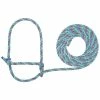Weaver Leather Livestock Cattle Rope Halter Gray/Lavender/Mint - 35-7900-H39 - Cow Halters, Leads, & Barn Supplies -Livestock Online Store 60ba08f491647afe82777a0144893bb0edc6fdf4 67531102 67531102 image 35 7900 h39