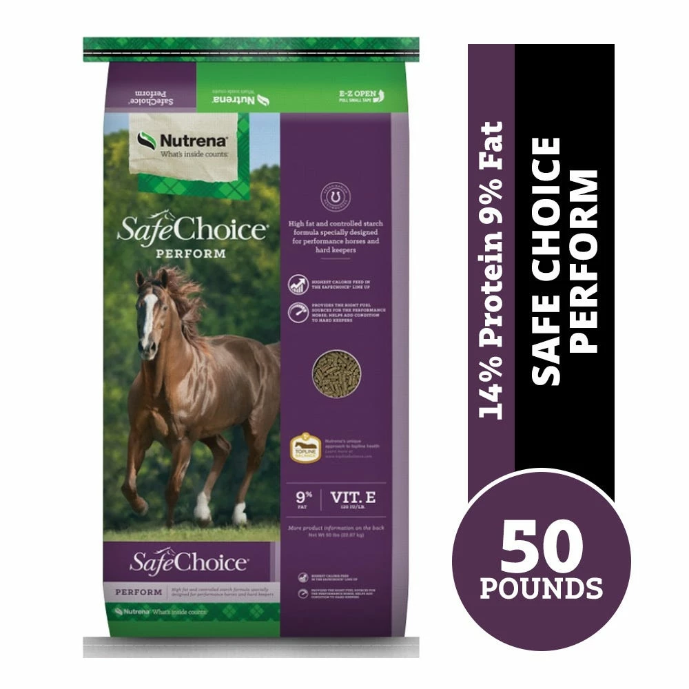 Nutrena SafeChoice® Perform Horse Feed, 50 lb. Bag 4 Nutrena SafeChoice® Perform Horse Feed, 50 lb. Bag - Image 2