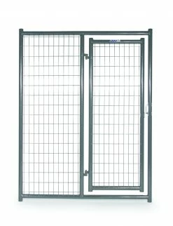 Tarter 6' x 5' Kennel Panel with Door, Gray - DKFHDG5 - Elite Dog Kennel