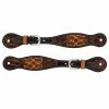 Turquoise Cross Turquoise Cross Floral Tooled Ladies' Spur Straps - 45-0401 - Turquoise Cross Tack -Livestock Online Store 6a423a72fb310343661e3f87cdc6099b29fe62bc 67350587 67350587 image 45 0401