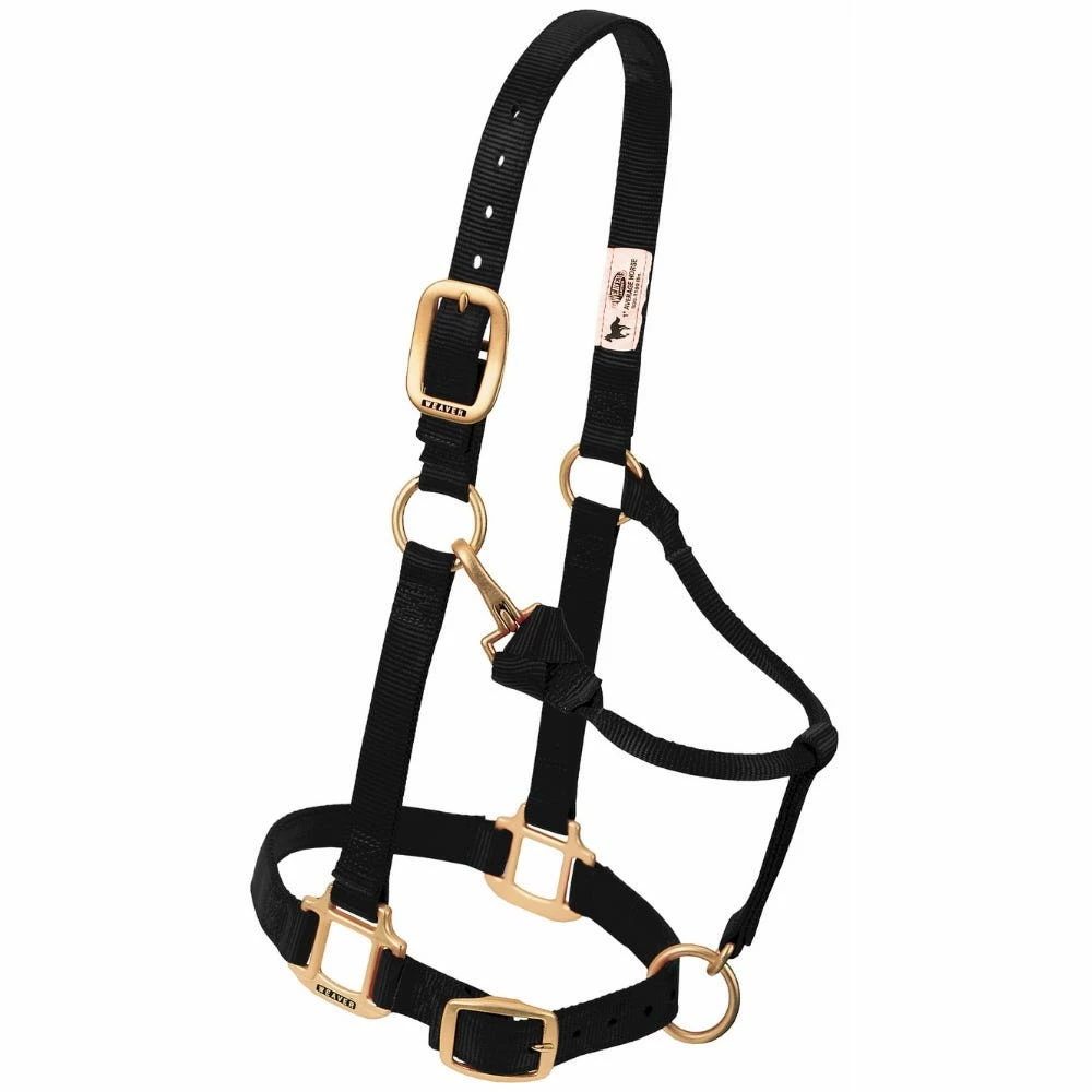 Weaver Leather Original Adjustable Nylon Horse Halter - Black - 1 Inch Large - 35-7036-BK - Nylon Halters 4 Weaver Leather Original Adjustable Nylon Horse Halter - Black - 1 Inch Large - 35-7036-BK - Nylon Halters - Image 2