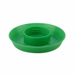 Country Road Plastic Screw-On Poultry Waterer Base, Green, 1 qt. - Chicken Waterers