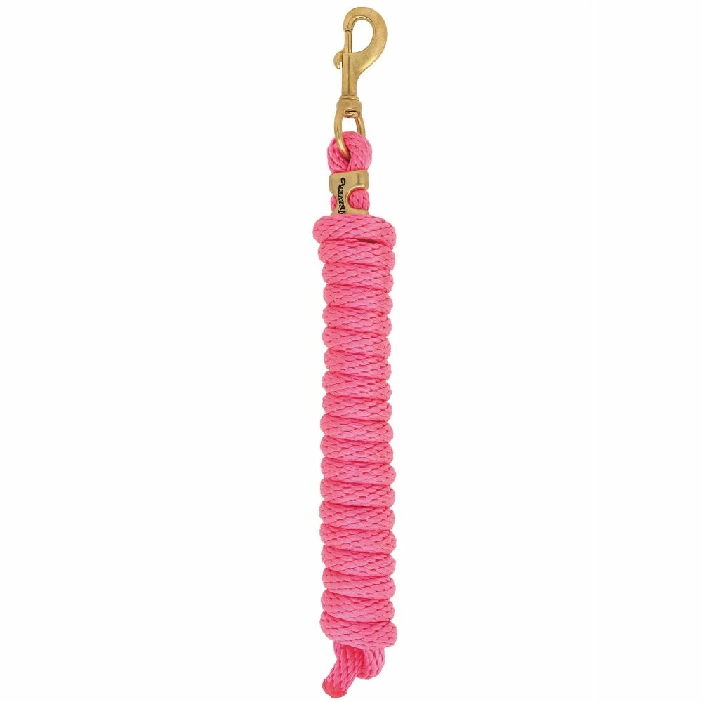 Weaver Leather Poly Lead Rope with a Solid Brass 225 Snap - Diva Pink - 35-2100-S38 - Leads, Lunge Lines & Whips 3 Weaver Leather Poly Lead Rope with a Solid Brass 225 Snap - Diva Pink - 35-2100-S38 - Leads, Lunge Lines & Whips