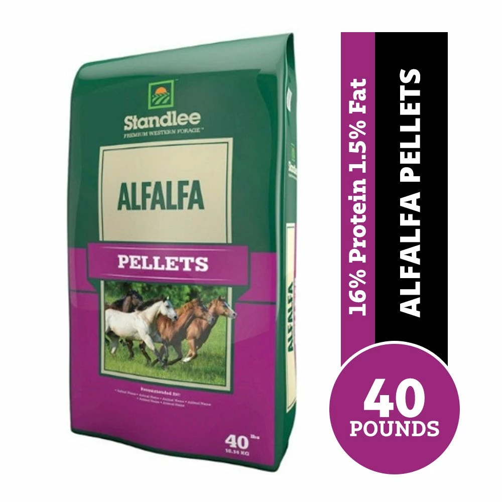 Standlee Premium Western Forage Standlee Premium Alfalfa Pellets, 40 lb. Bag - Forage 3 Standlee Premium Western Forage Standlee Premium Alfalfa Pellets, 40 lb. Bag - Forage