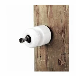 Dare Porcelain Insulator with Double Headed Nail, 25 Piece - 16D-25 - Electric Fencing