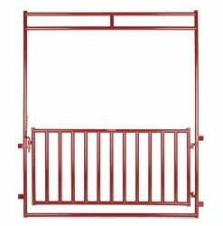 Tarter 6' Vertical Bar Walk Thru Panel for Small Animals, Red - VBSAW6 - Gates & Accessories