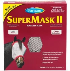 Farnam Supermask II Horse Fly Mask Classic Size 100504650 - Livestock Health