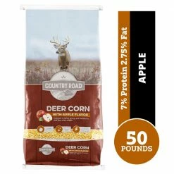 Country Road Apple Flavored Deer Corn, 50 lb. Bag - Wildlife Feed