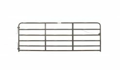 Tarter 12' 6 Bar Extra Heavy Duty Bull Gate, Gray - 2GRG12 - Panels & Gates