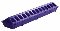 Miller Mfg. Plastic Ground Poultry Chicken Feeder Flip-Top - Purple 82 - 820PURPLE - Chicken Feeders