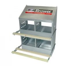 Brower Manufacturing 4-hole Poultry Nest 404B - Livestock Supplies