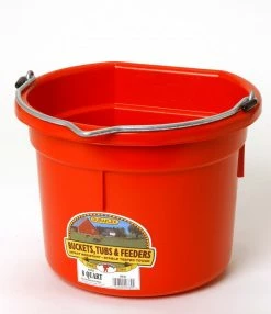 Various Brands 8 Quart Red Flat Back Bucket - Livestock Supplies 6 Various Brands 8 Quart Red Flat Back Bucket - Livestock Supplies -Livestock Online Store 8c9f5ee7bc254857066379da0ea39f021c8f621f 3220858 3220858 image 3220858
