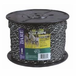 Dare Products 6mm x 600' Equi Rope, Black - 3094B - Electric Fencing