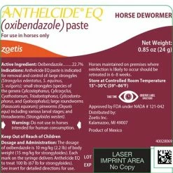 Zoetis Animal Health Zoetis Anthelcide EQ Horse Dewormer Paste - 002223 - Horse Dewormers -Livestock Online Store 8fef0717c1138c3fe679c08c6de767dd50bb9d06 361215 3