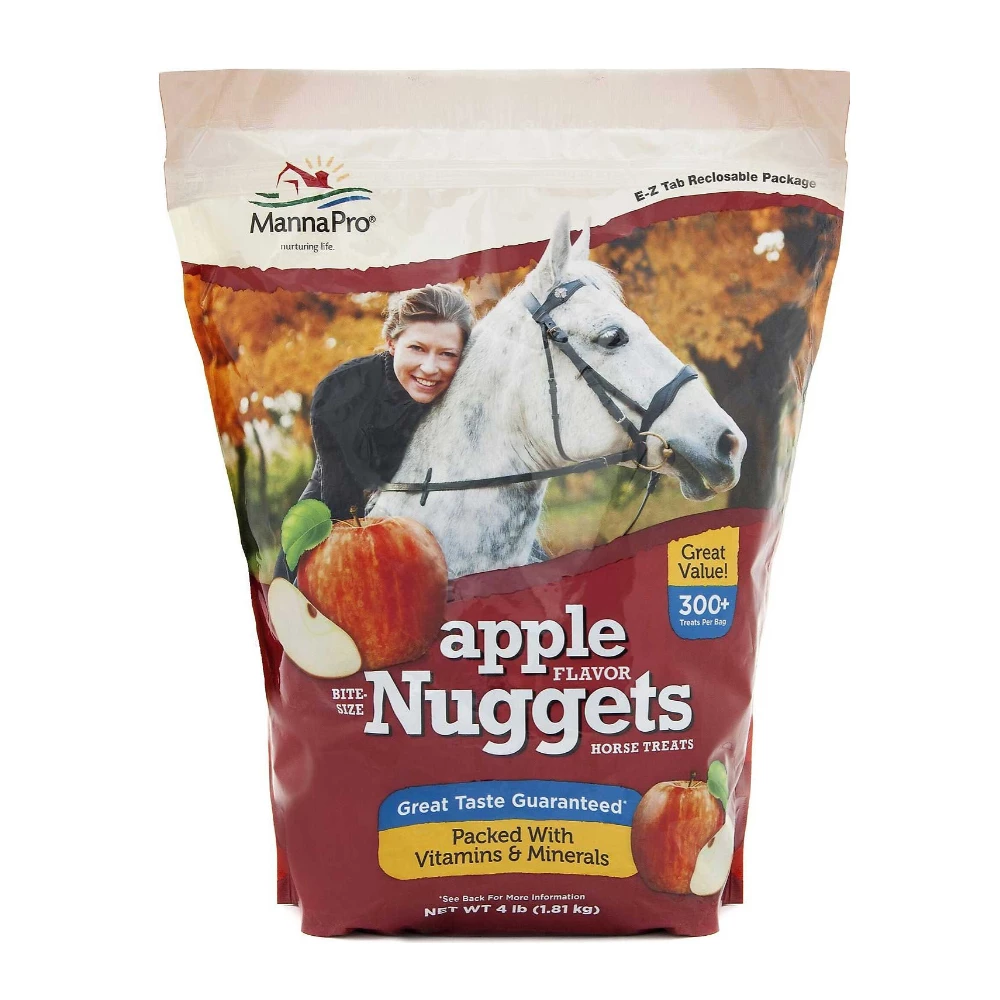 MannaPro Manna Pro Bite-Size Apple Flavored Nuggets for Horses, 4 lb. Bag - Supplements 3 MannaPro Manna Pro Bite-Size Apple Flavored Nuggets for Horses, 4 lb. Bag - Supplements