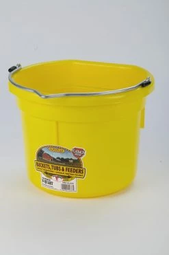 Various Brands Flat Back 8 Quart Yellow Bucket - Buckets -Livestock Online Store 967343d1d16cf641579576ff1ba36a3c9b5b336a 3220890 3220890 image 3220890
