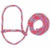 Weaver Leather Livestock Poly Rope Sheep Halter - Hot Pink/Coral/Mint - 35-7840-S18 - Sheep Halters & Accessories -Livestock Online Store 985471c18d46aab5ecfa63234e7b1de16c2a2b89 67531098 67531098 image 35 7840 s18