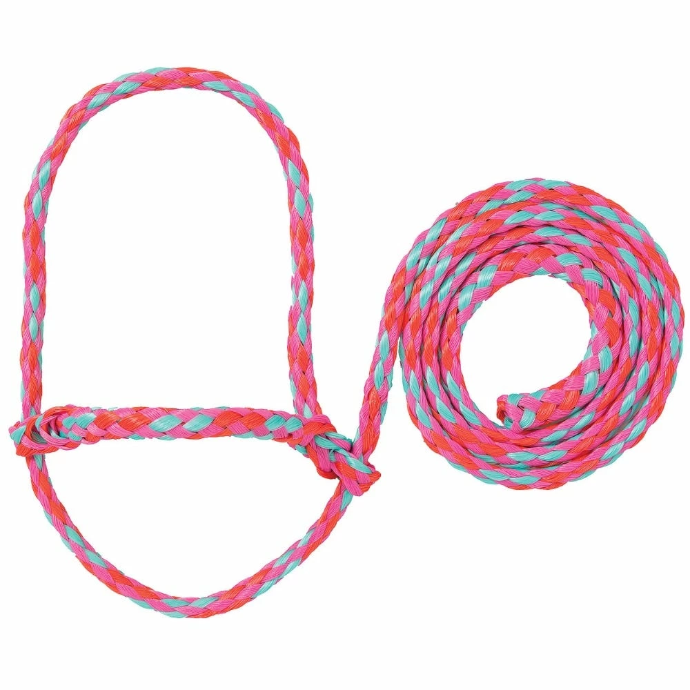 Weaver Leather Livestock Poly Rope Sheep Halter - Hot Pink/Coral/Mint - 35-7840-S18 - Sheep Halters & Accessories 3 Weaver Leather Livestock Poly Rope Sheep Halter - Hot Pink/Coral/Mint - 35-7840-S18 - Sheep Halters & Accessories