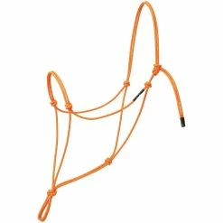 Weaver Leather Silvertip Reflective Rope Halter - Average - Orange - 35-9605-R4 - Rope Halters