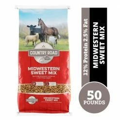 Livestock Online Store 7 Country Road Midwestern Sweet Mix Feed, 50 lb. Bag - Horse Feed