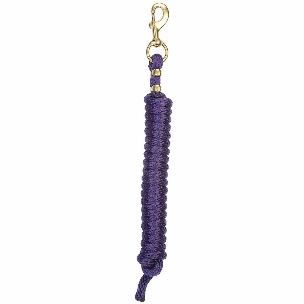 Weaver Leather Poly Lead Rope with a Solid Brass 225 Snap - Purple - 35-2100-S12 - Leads, Lunge Lines & Whips 3 Weaver Leather Poly Lead Rope with a Solid Brass 225 Snap - Purple - 35-2100-S12 - Leads, Lunge Lines & Whips