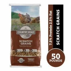 Livestock Online Store 16 Country Road Scratch Grains Feed, 50 lb. Bag - Chicken Feed