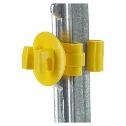 Dare Yellow T-Post Insulator, 25 Count - SNUG-STP-25 - Electric Fencing