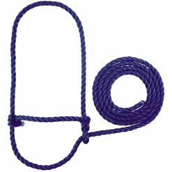 Weaver Leather Livestock Rope Halter Blue -Cow - 35-7900-BL - Cow Halters, Leads, & Barn Supplies