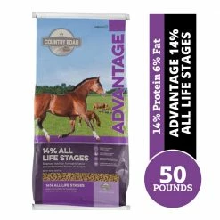 Country Road Advantage 14% All Life Stages Feed, 50 lb. Bag - Horse Feed